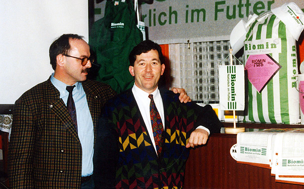 Fritz Jeitler sen. und Erich Erber von Biomin