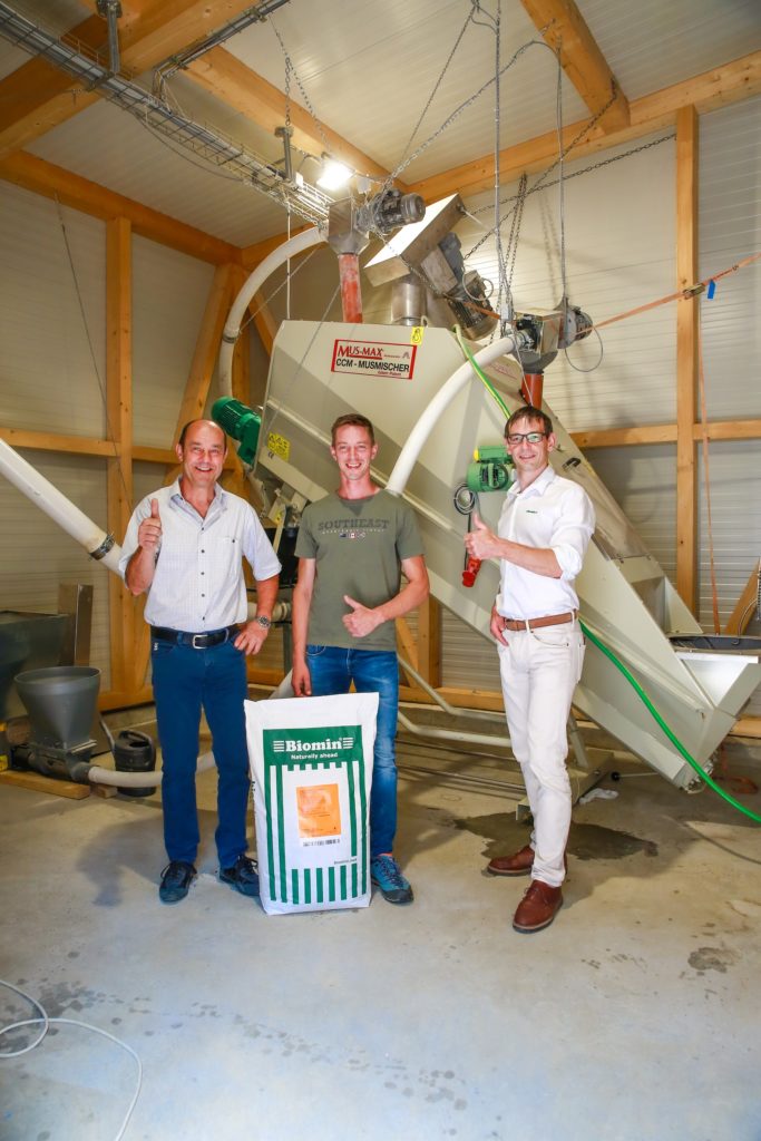 BIOMIN Fachberater Ewald Gotthard, Betriesbsführer Karl Schlögl und technischer Berater, Andreas Loidhold