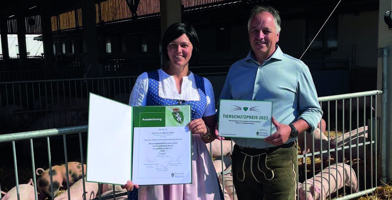 Mühlenhof Duroc am Betrieb der Familie Pail